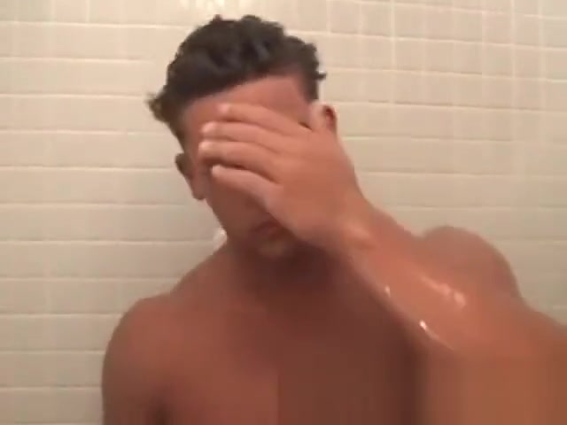 Nick Trigili Young showering and jerking off