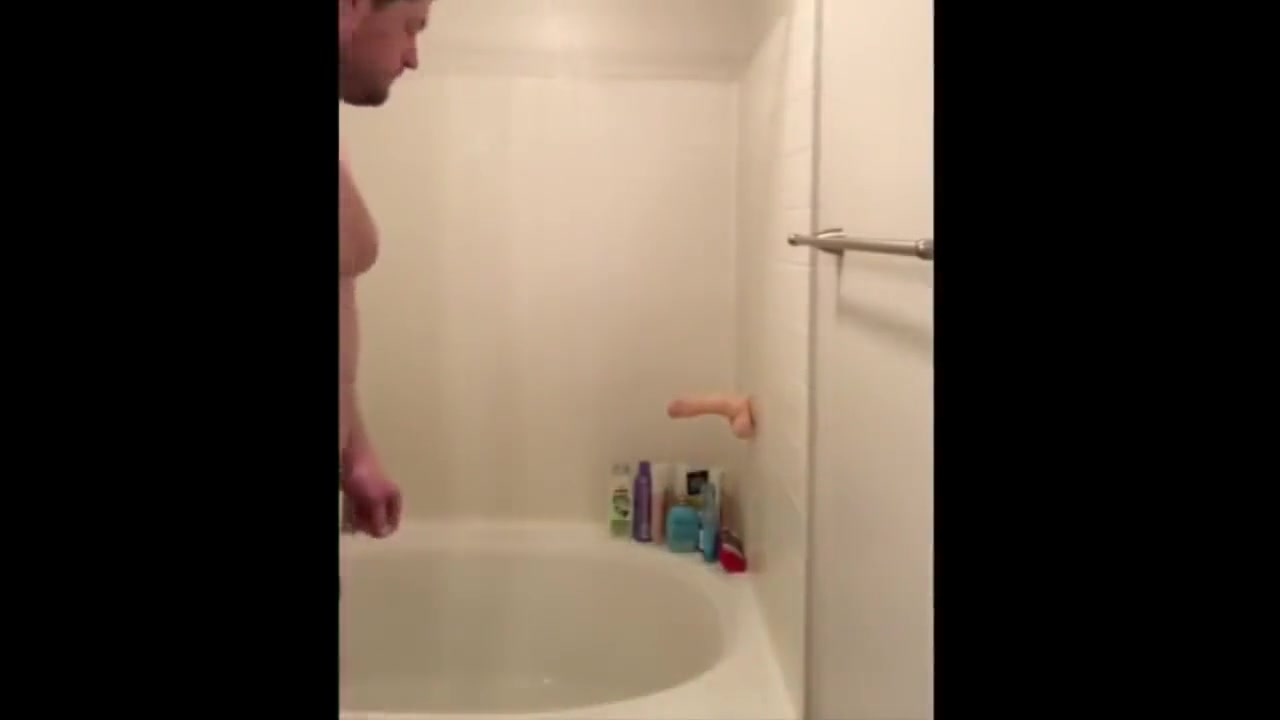 Hot Guy Fucks Himself With a Dildo in the Shower