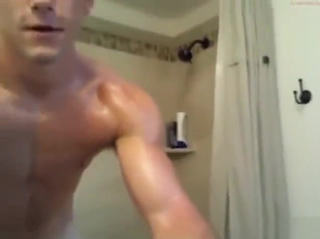 Cute Muscleboy Jerks Off With Roommate Next Door