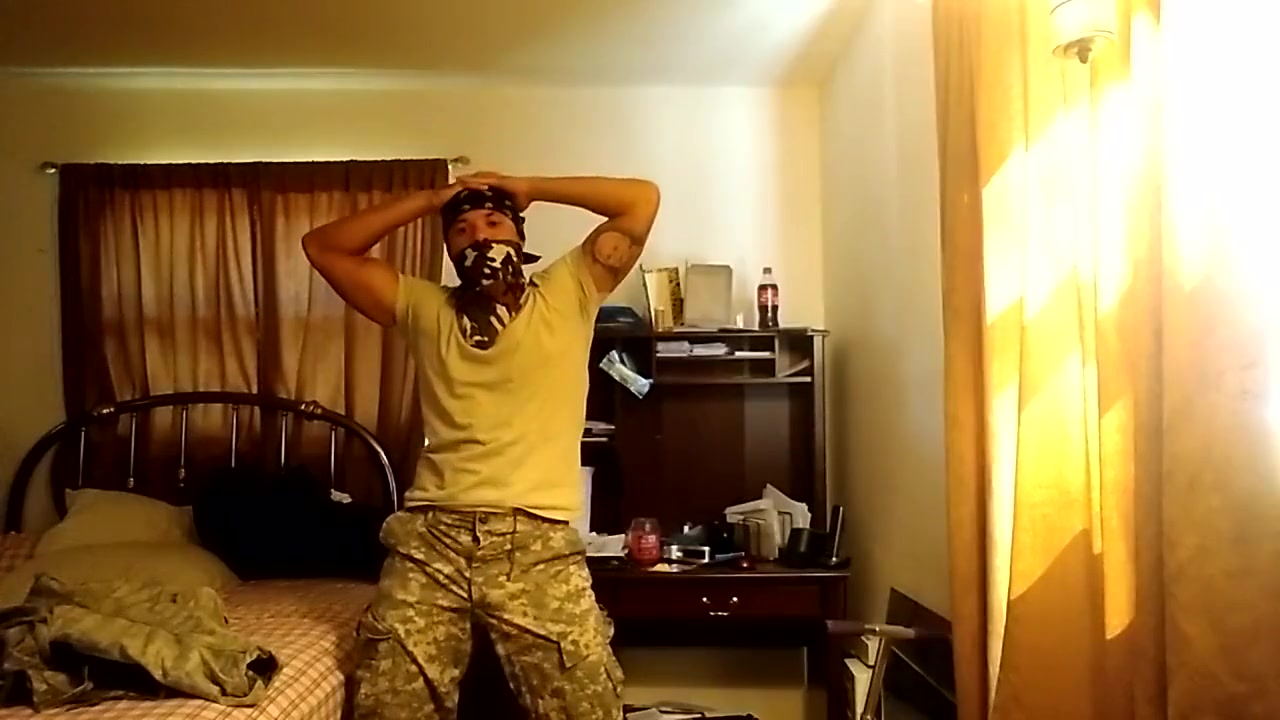 Army Guy Stripping And Masturbating ( 1)