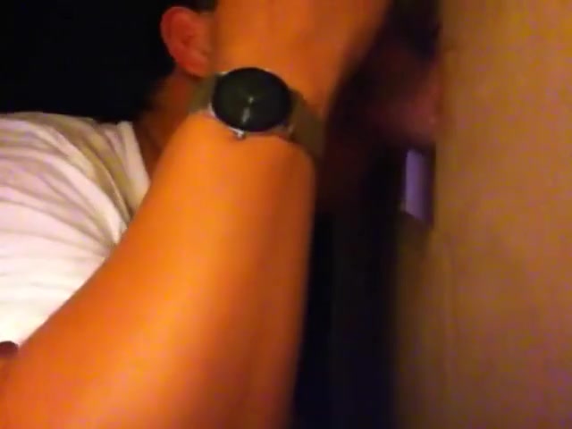 Young military getting blown on his break from duty
