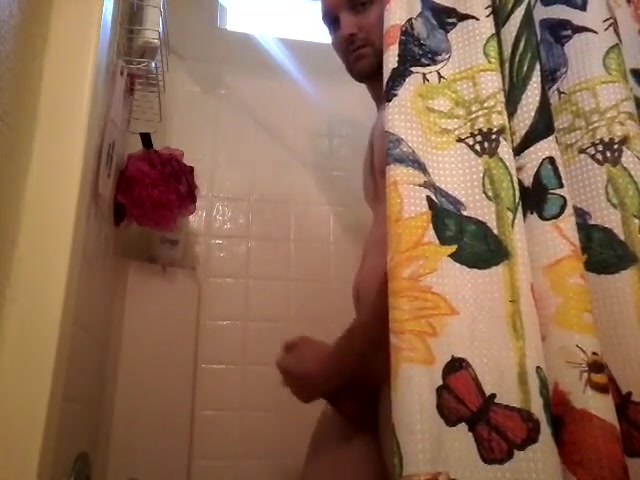 Jerking off in the shower