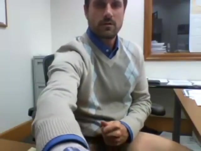 GUy cum at work Office