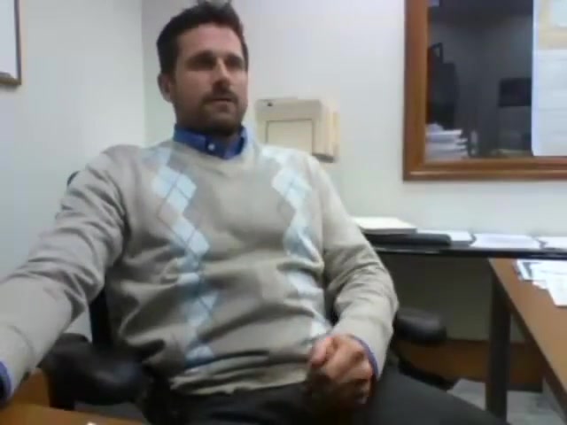 GUy cum at work Office