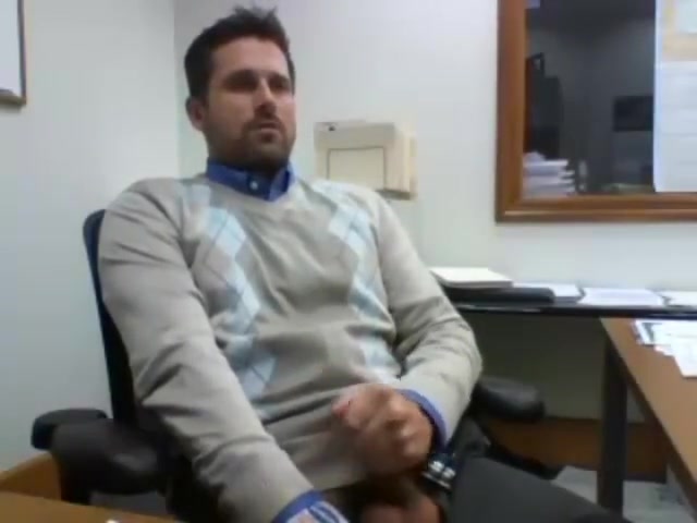 GUy cum at work Office