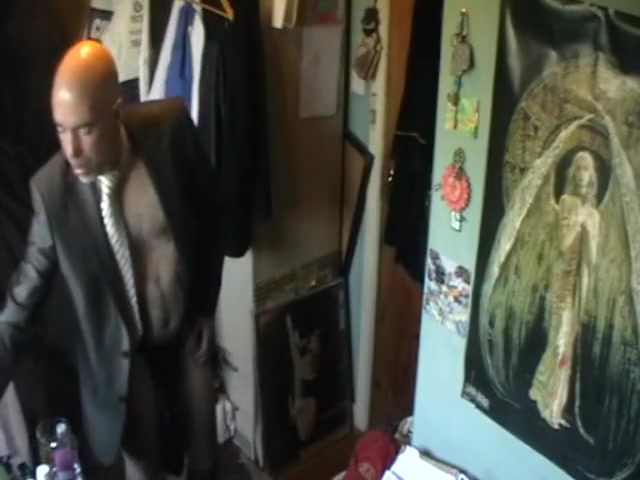 irish business man big cock edging jerk-off in office