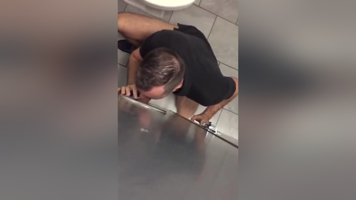 Getting my uncut dick sucked by gloryhole