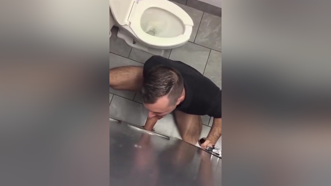 Getting my uncut dick sucked by gloryhole