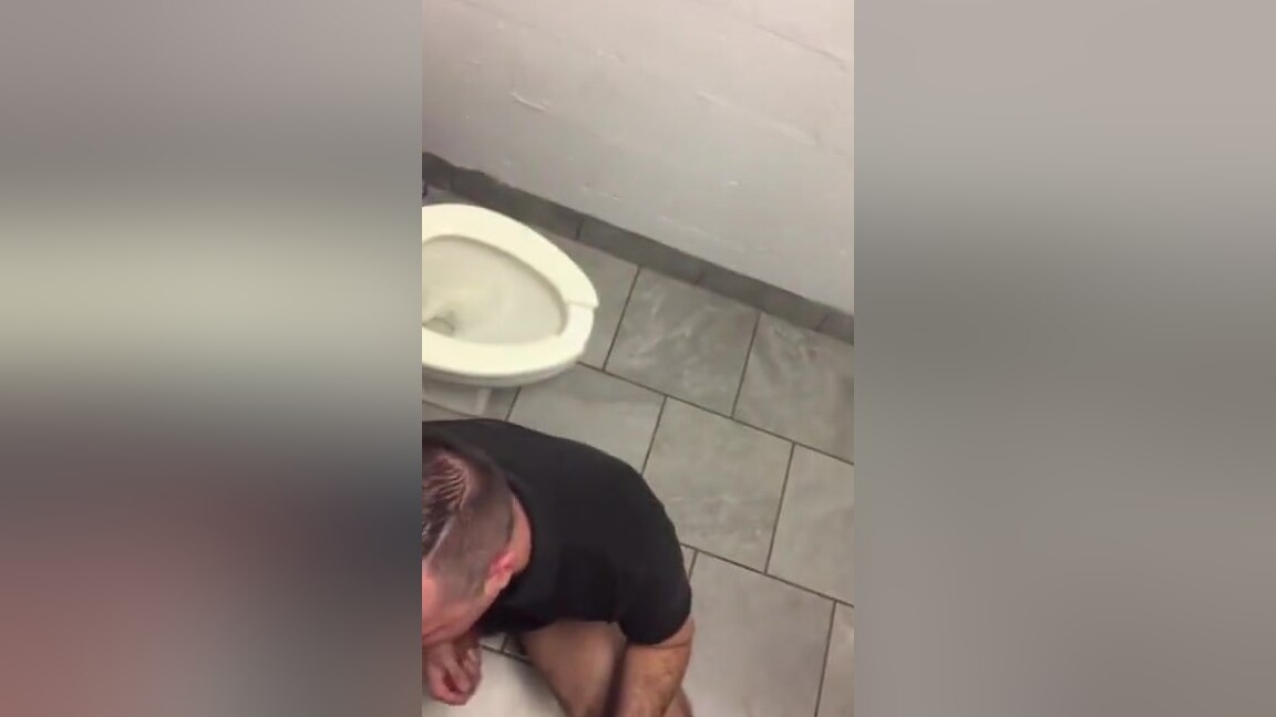 Getting my uncut dick sucked by gloryhole
