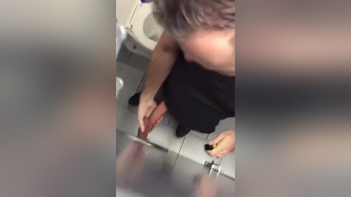 Getting my uncut dick sucked by gloryhole