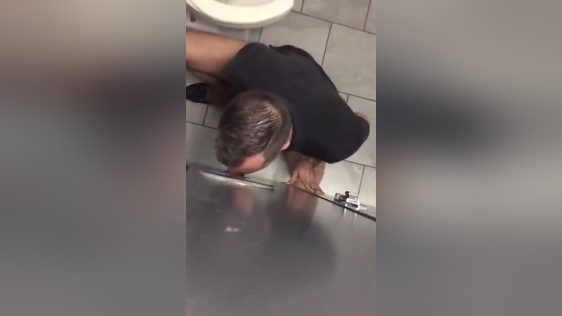 Getting my uncut dick sucked by gloryhole