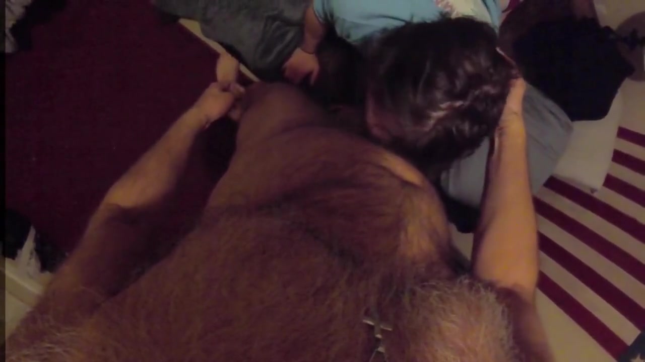 Step daddy POV - boy gets ass-to-mouth and swallows