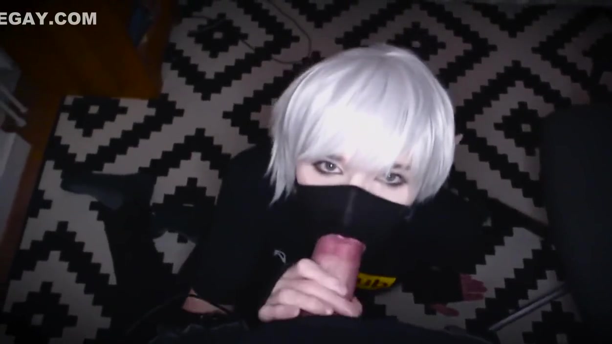 pretty femboy slut blowjob and facial POV