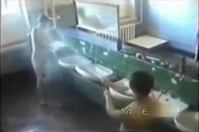 Russian army morning shower