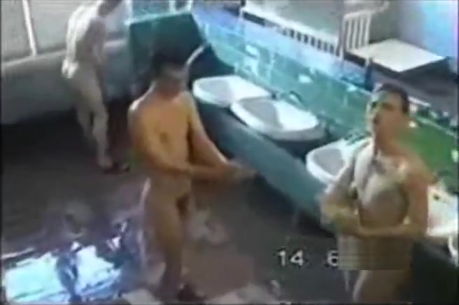 Russian army morning shower