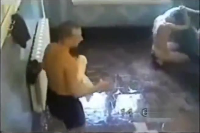 Russian army morning shower