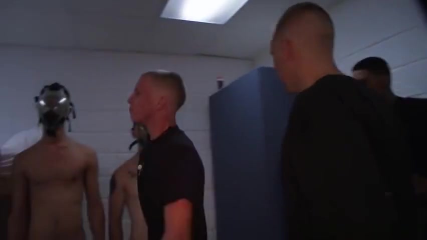 Military amateur sucking on two hard dongs