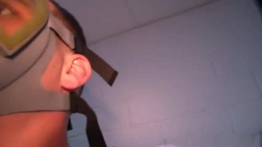Military amateur sucking on two hard dongs