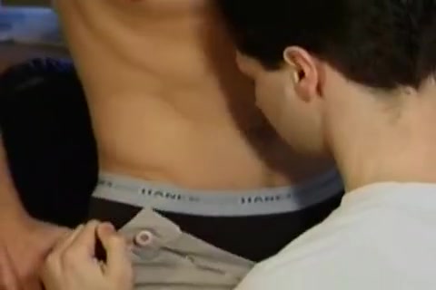 Hunks sucking spending time in the office