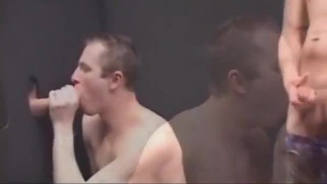 Gloryhole sucking & man pasting