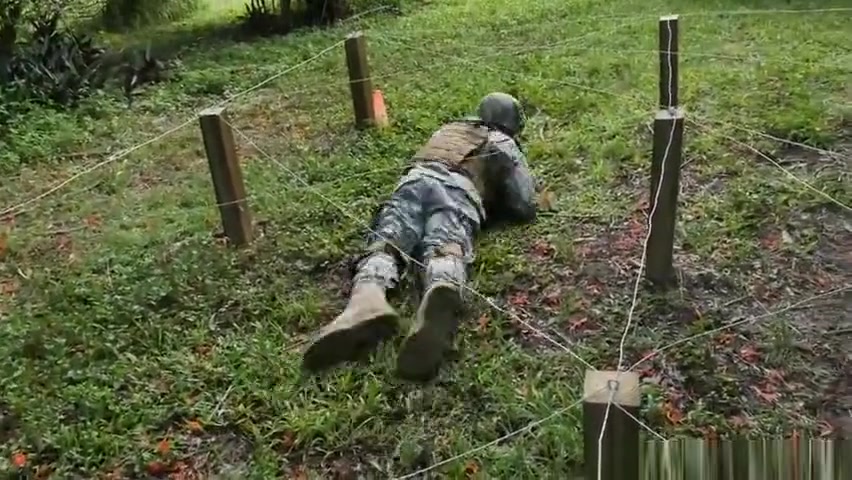 Military black hunk swallows commanders cum
