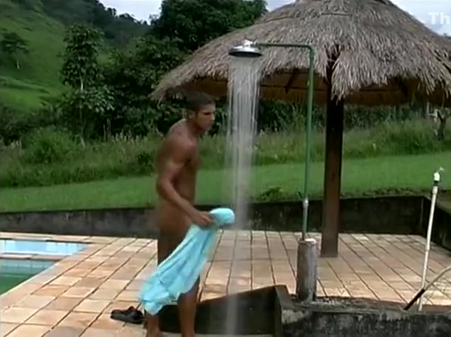 BLACK MAN HANDJOB IN THE SHOWER