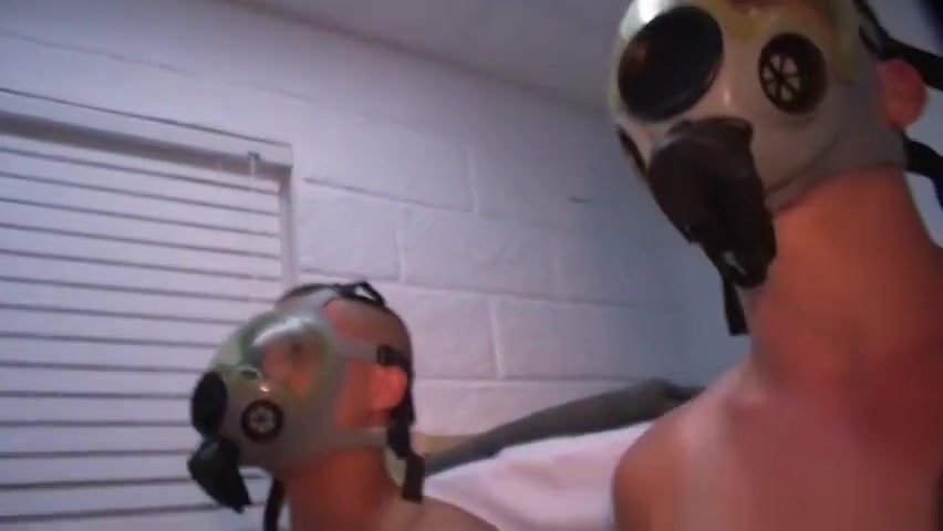 Hazed military bloke sucking cock