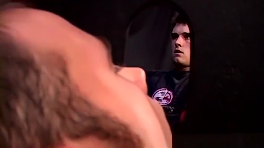 Horny dudes jerking off their dicks in a glory hole session