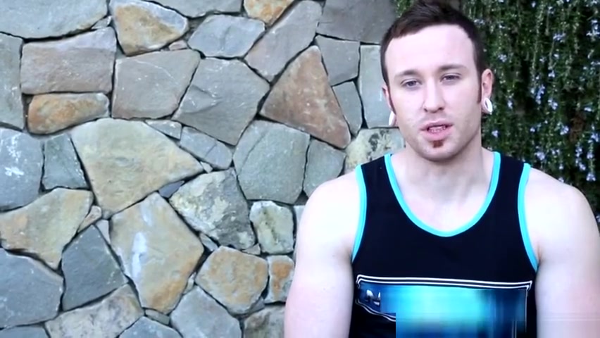 Buffed office manager masturbating