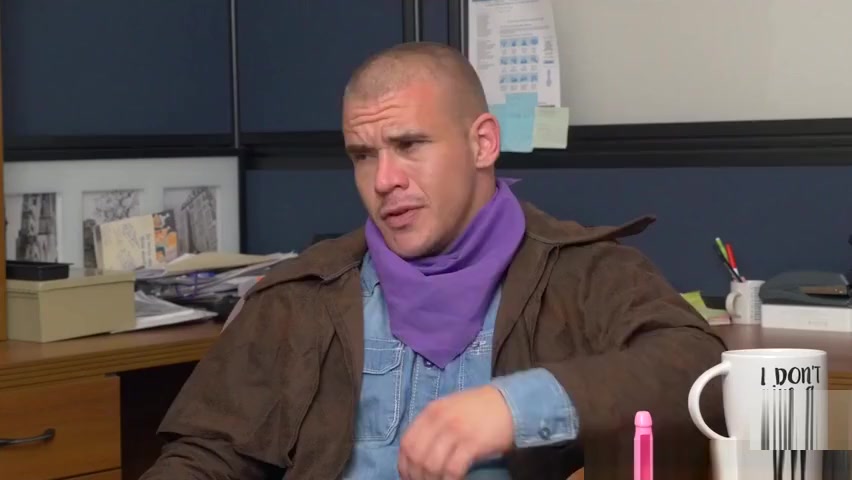 Office jock doggystyled by black cock