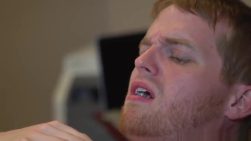 Cute twink cocksucked in the office