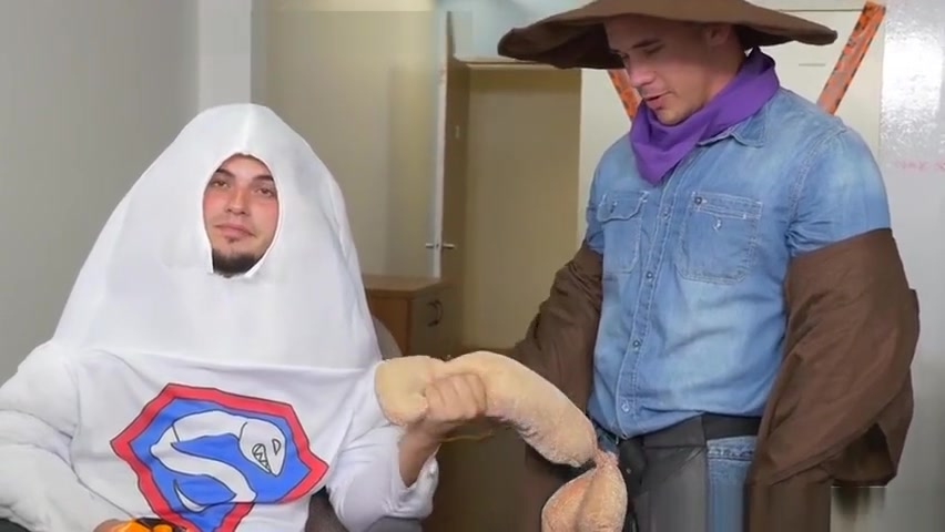 Halloween party at the office goes gay