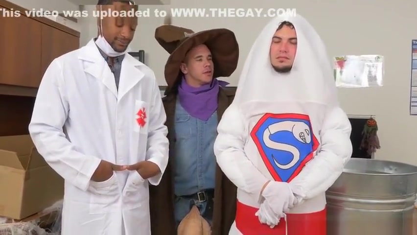 Halloween party at the office goes gay