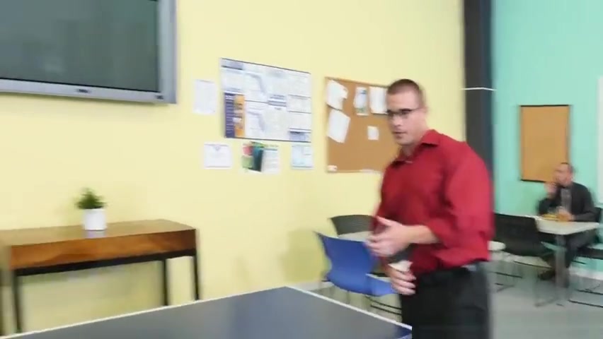 Handsome office guys assfucking during break