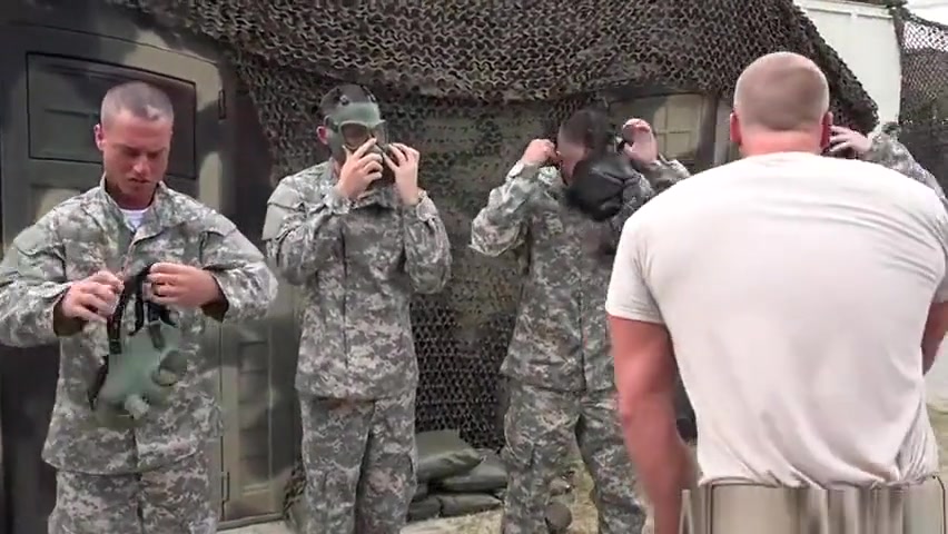 Army privates plowed in lockerroom