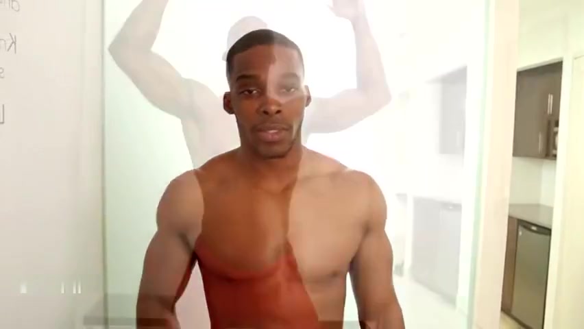 Black big dick gay takes a shower