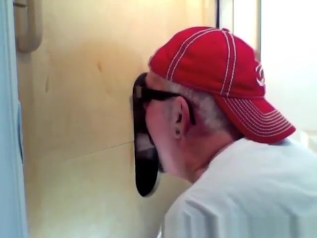 Gloryhole Cock Suck and Cum Gulp
