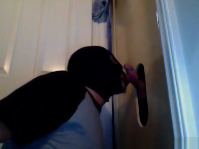 Amazing Masked Amateur Gloryhole Cock Sucker