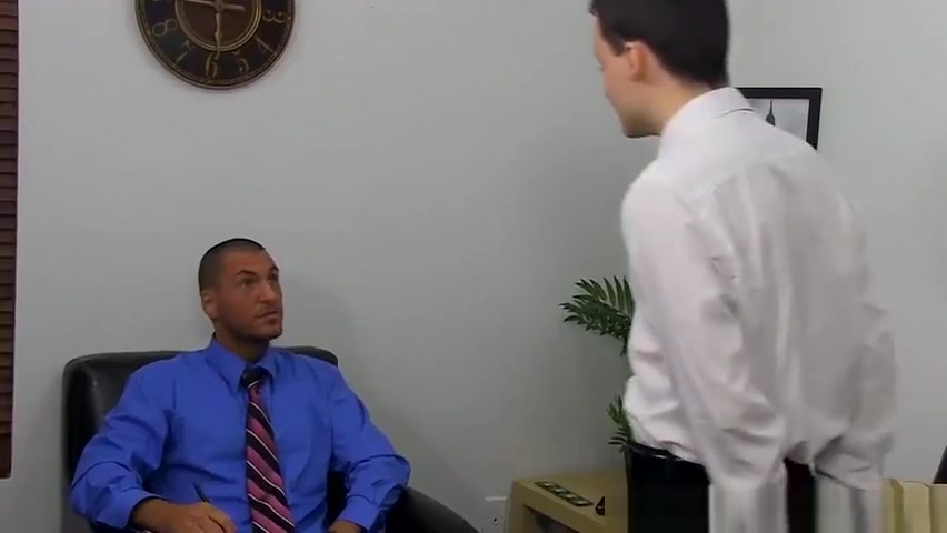 Damien and Parker have a steamy anal break in the office