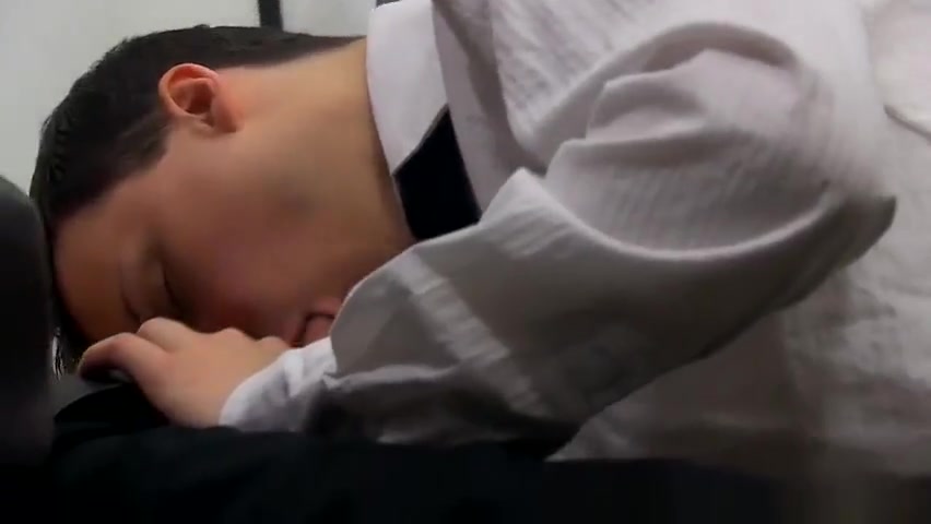 Damien and Parker have a steamy anal break in the office