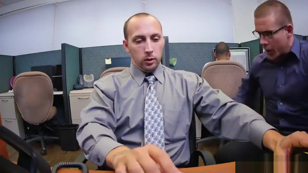 Sex gay office nude play Our chief needed to make copies of his manmeat