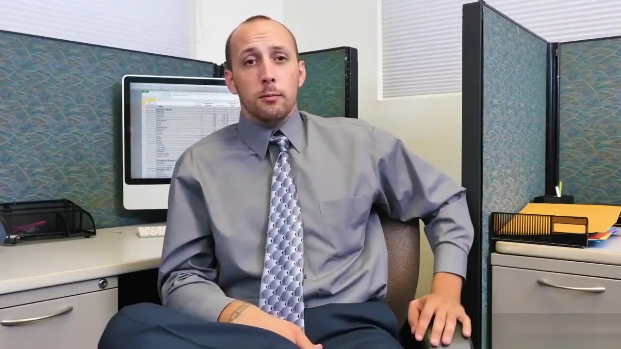 Sex gay office nude play Our chief needed to make copies of his manmeat
