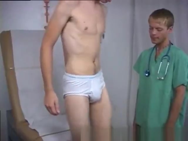 Cute boy fingered by doctor