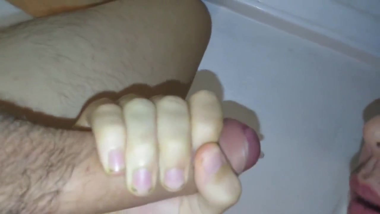Masturbating while pretending to shower and autoflatio! Swallowed my cum!