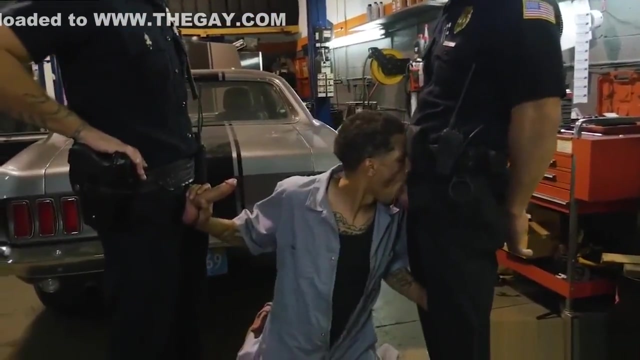 Gay police fuck video xxx hot black male cops nude This pickaninny porch