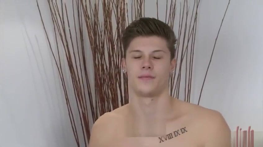 Tattoo twink rimjob and massage