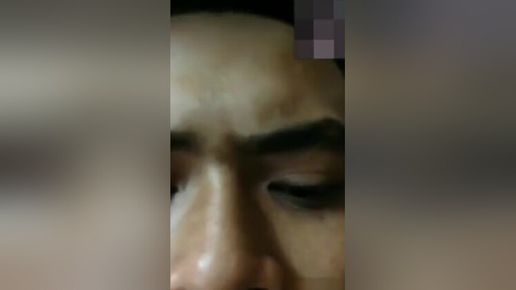 Malaysian man very horny before shower