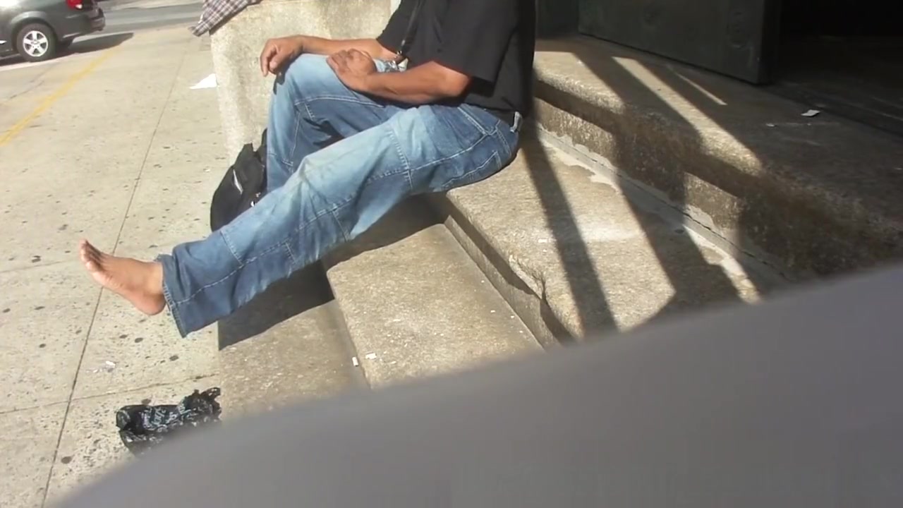Smelly Feet Massage Outdoors