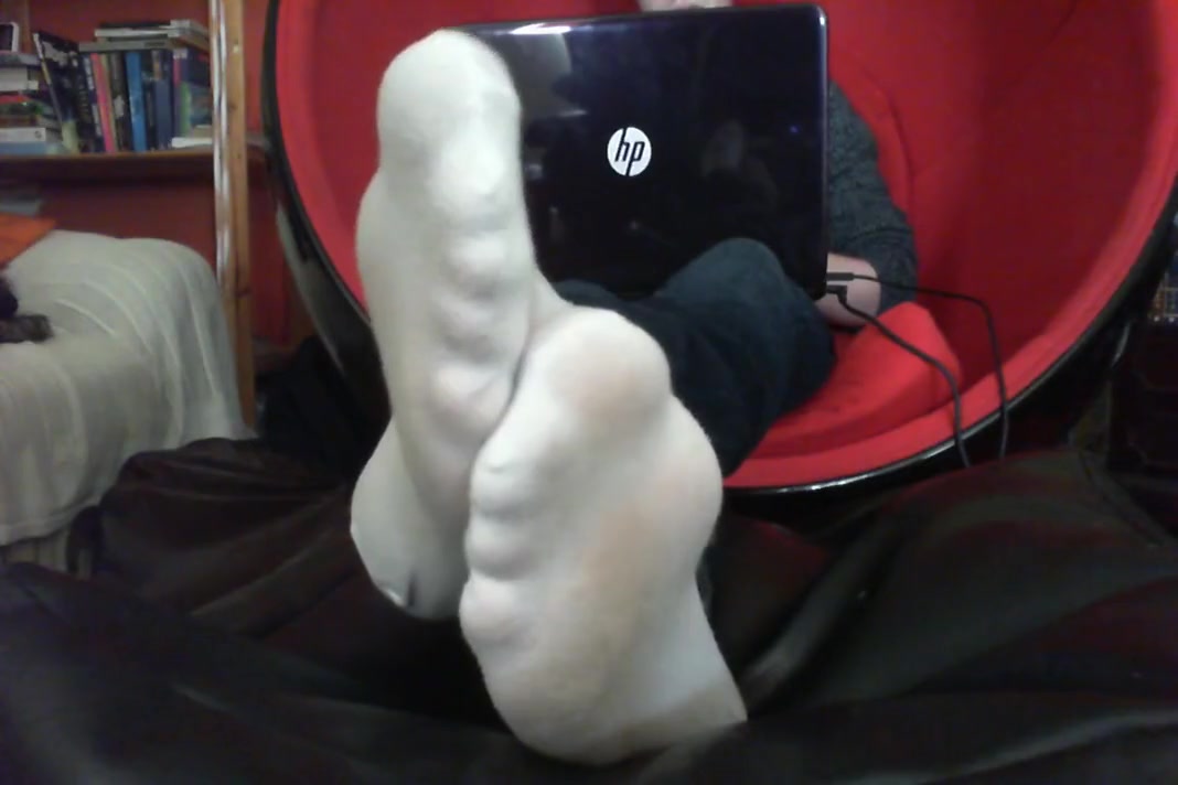 Taking my ankle socks off in front of your face pov