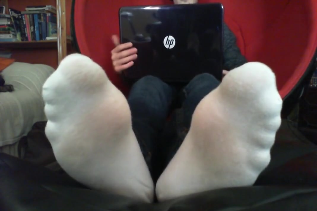 Taking my ankle socks off in front of your face pov